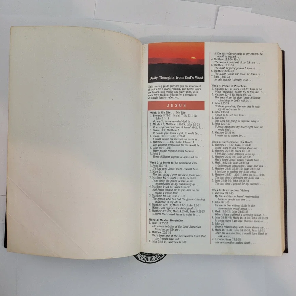 Worthy The Everyday Bible NCV Burgundy Hardcover Concordance Religious Book